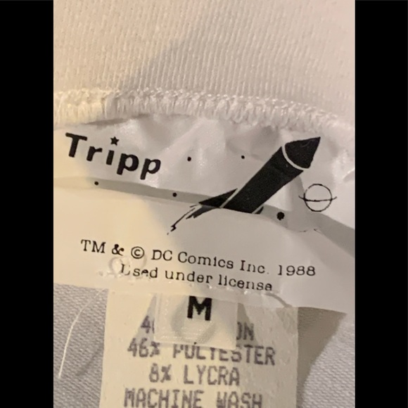 SALE Vintage 80s RARE Tripp nyc “Kill The Batman” Skirt. DEADSTOCK BNWT - Picture 3 of 3